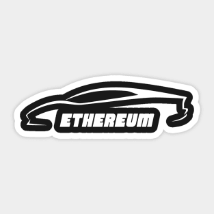 Ethereum Lambo Black Shirt Sticker